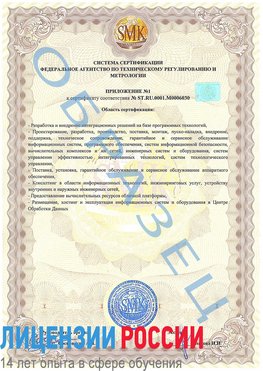 Образец сертификата соответствия (приложение) Новочебоксарск Сертификат ISO 27001
